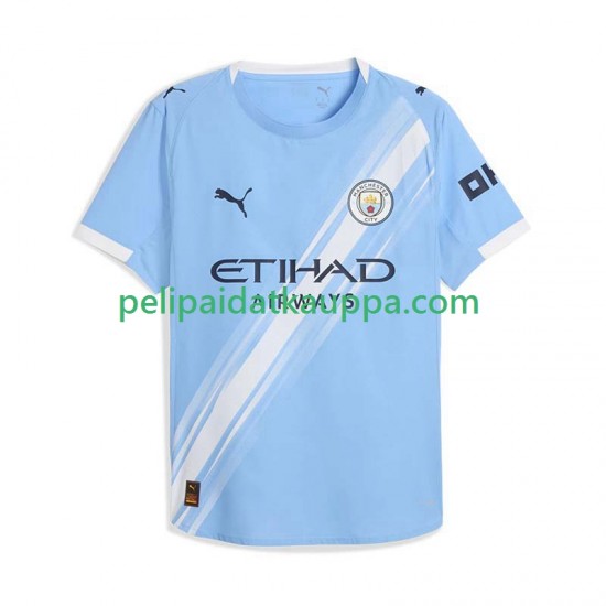 Manchester City Koti Fanipelipaita (Miehet) 2025-2026 Lyhythihainen Manchester City Koti Fanipelipaita (Miehet) 2025-2026 Lyhythihainen