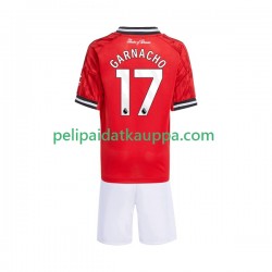 Manchester United Alejandro Garnacho 17 Koti Fanipelipaita (Lasten) 2025-2026 Lyhythihainen