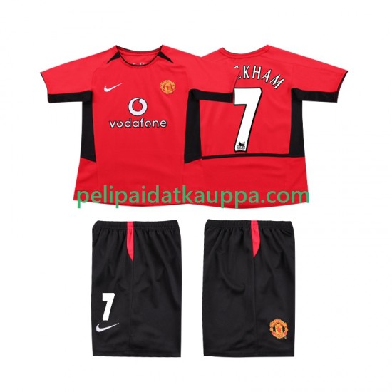 Manchester United BECKHAM 7 Retro Koti Fanipelipaita (Lasten) 2004 2002 Lyhythihainen Manchester United BECKHAM 7 Retro Koti Fanipelipaita (Lasten) 2004 2002 Lyhythihainen