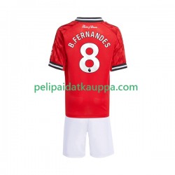 Manchester United Bruno Fernandes 8 Koti Fanipelipaita (Lasten) 2025-2026 Lyhythihainen