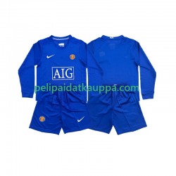 Manchester United Retro Vieras Fanipelipaita (Lasten) 2008 Pitkähihainen