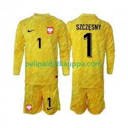 Puola Szczesny 1 Maalivahdin Koti Fanipelipaita (Lasten) 2024 Pitkähihainen