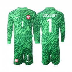 Puola Szczesny 1 Maalivahdin Kolmas Fanipelipaita (Lasten) 2024 Pitkähihainen