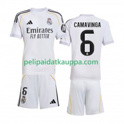 Real Madrid Camavinga 6 Koti Fanipelipaita (Lasten) 2025-2026 Lyhythihainen