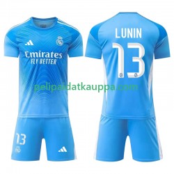 Real Madrid Andriy Lunin 13 Maalivahdin Koti Fanipelipaita (Lasten) 2025-2026 Lyhythihainen
