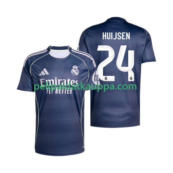 Real Madrid Huijsen 24 Vieras Fanipelipaita (Miehet) 2025-2026 Lyhythihainen Real Madrid Huijsen 24 Vieras Fanipelipaita (Miehet) 2025-2026 Lyhythihainen
