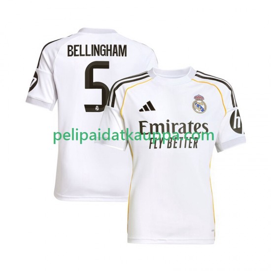Real Madrid Jude Bellingham 5 Koti Fanipelipaita (Miehet) 2025-2026 Lyhythihainen