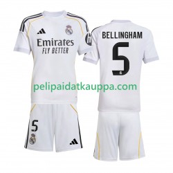 Real Madrid Jude Bellingham 5 Koti Fanipelipaita (Lasten) 2025-2026 Lyhythihainen
