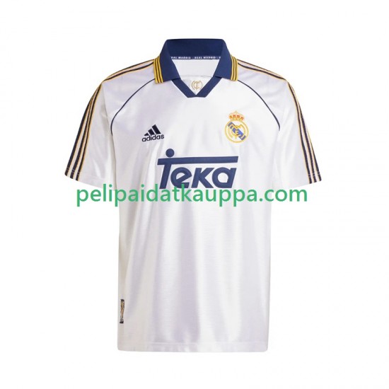 Real Madrid -2000 Retro Koti Fanipelipaita (Miehet) 1999 Lyhythihainen Real Madrid -2000 Retro Koti Fanipelipaita (Miehet) 1999 Lyhythihainen