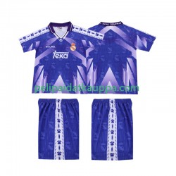 Real Madrid 1996-1997 Retro Vieras Fanipelipaita (Lasten) Lyhythihainen