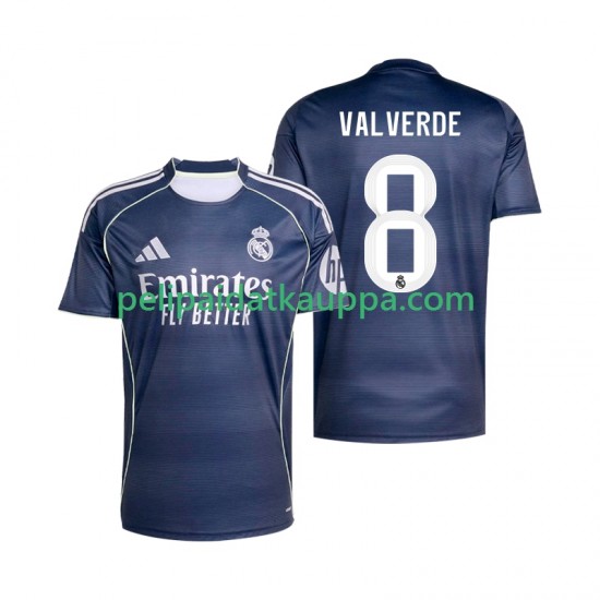 Real Madrid Valverde 8 Vieras Fanipelipaita (Miehet) 2025-2026 Lyhythihainen Real Madrid Valverde 8 Vieras Fanipelipaita (Miehet) 2025-2026 Lyhythihainen
