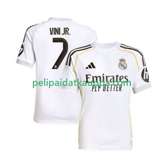 Real Madrid Vinicius Junior 7 Koti Fanipelipaita (Miehet) 2025-2026 Lyhythihainen Real Madrid Vinicius Junior 7 Koti Fanipelipaita (Miehet) 2025-2026 Lyhythihainen