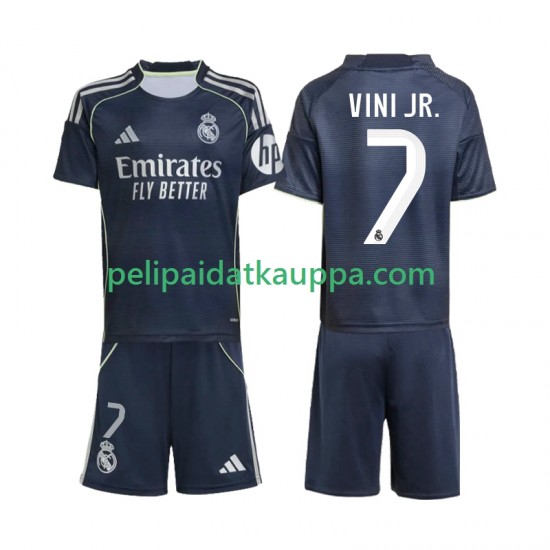 Real Madrid Vinicius Junior 7 Vieras Fanipelipaita (Lasten) 2025-2026 Lyhythihainen Real Madrid Vinicius Junior 7 Vieras Fanipelipaita (Lasten) 2025-2026 Lyhythihainen