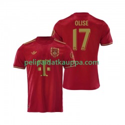 FC Bayern München 125th Anniversary Michael Olise 17 Red Koti Fanipelipaita (Miehet) 2024-2025 Lyhythihainen
