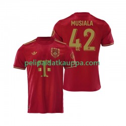 FC Bayern München Jamal Musiala 42 125th Anniversary Red Koti Fanipelipaita (Miehet) 2024-2025 Lyhythihainen