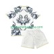 Real Madrid Versace White Edition Koti Fanipelipaita (Lasten) 2024-2025 Lyhythihainen