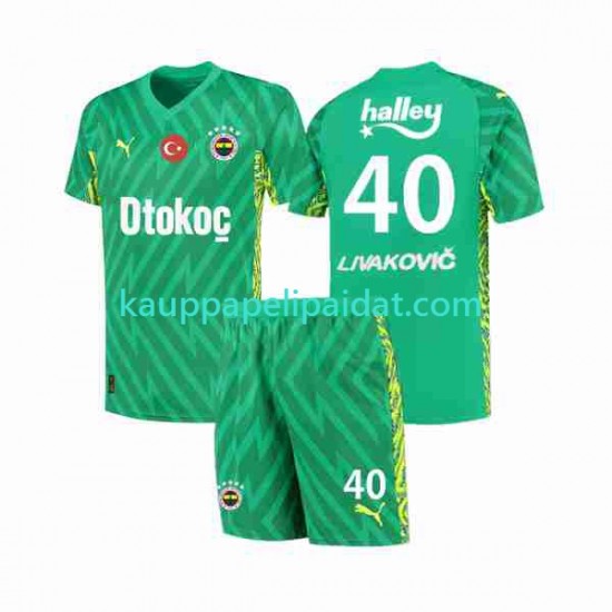 Fenerbahce Livakovic 40 Footbal Kit Maalivahdin Koti 2023-2024 Lyhythihainen Fenerbahce Livakovic 40 Footbal Kit Maalivahdin Koti 2023-2024 Lyhythihainen
