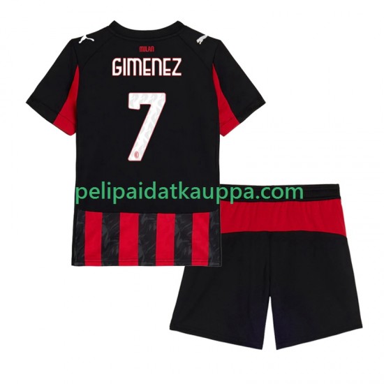 AC Milan Santiago Gimenez 7 Koti Fanipelipaita (Lasten) 2025-2026 Lyhythihainen