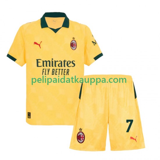 AC Milan Santiago Gimenez 7 Kolmas Fanipelipaita (Lasten) 2025-2026 Lyhythihainen