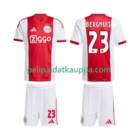 AFC Ajax Steven Berghuis 23 Koti Fanipelipaita (Lasten) 2025-2026 Lyhythihainen AFC Ajax Steven Berghuis 23 Koti Fanipelipaita (Lasten) 2025-2026 Lyhythihainen
