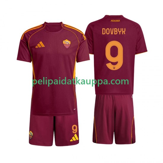 AS Roma Artem Dovbyk 9 Koti Fanipelipaita (Lasten) 2025-2026 Lyhythihainen