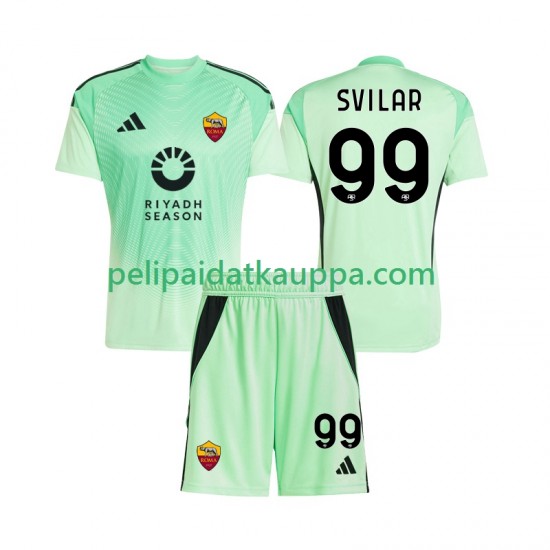 AS Roma Mile Svilar 99 Maalivahdin Vieras Neljäs Fanipelipaita (Lasten) 2025-2026 Lyhythihainen