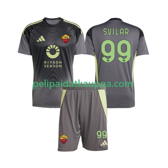 AS Roma Mile Svilar 99 Maalivahdin Koti Fanipelipaita (Lasten) 2025-2026 Lyhythihainen