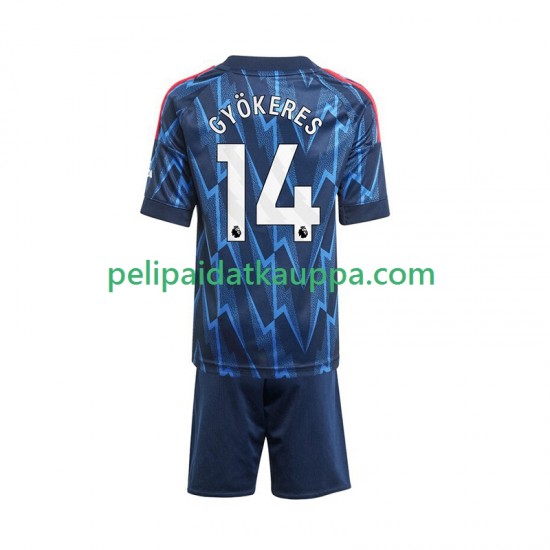Arsenal Viktor Gyokeres 14 Vieras Fanipelipaita (Lasten) 2025-2026 Lyhythihainen