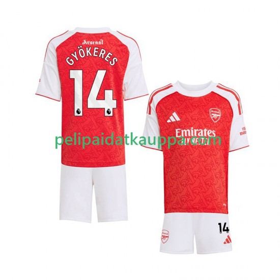 Arsenal Viktor Gyokeres 14 Koti Fanipelipaita (Lasten) 2025-2026 Lyhythihainen