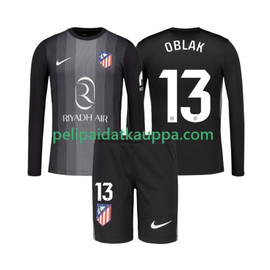 Atlético Madrid Jan Oblak 13 Maalivahdin Vieras Fanipelipaita (Lasten) 2025-2026 Pitkähihainen
