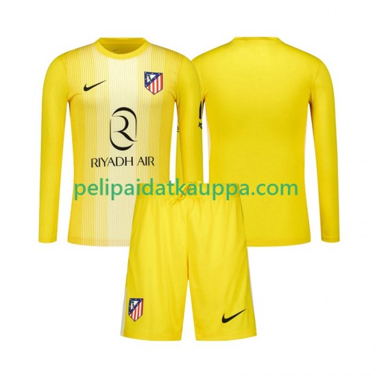 Atlético Madrid Maalivahdin Koti Fanipelipaita (Lasten) 2025-2026 Pitkähihainen