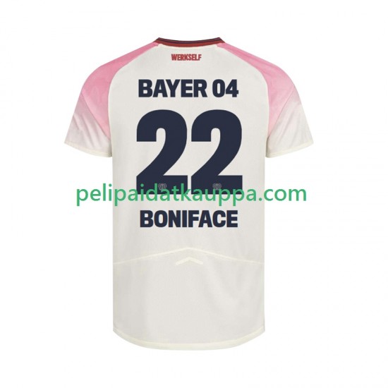 Bayer 04 Leverkusen Victor Boniface 22 Vieras Fanipelipaita (Miehet) 2025-2026 Lyhythihainen
