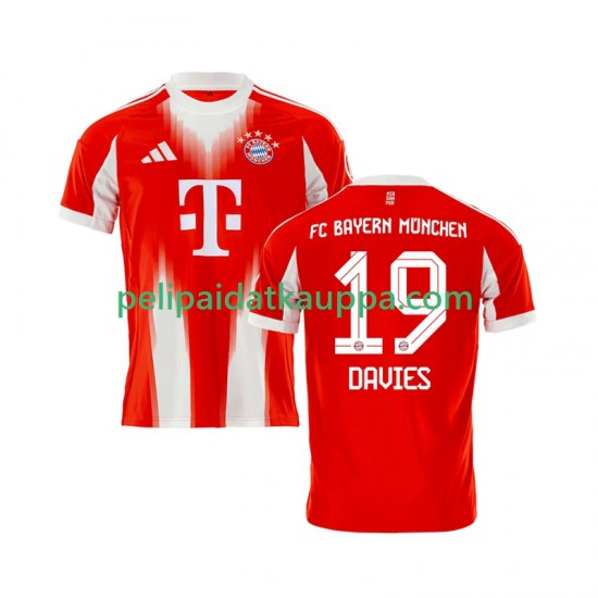 FC Bayern München Alphonso Davies 19 Koti Fanipelipaita (Miehet) 2025-2026 Lyhythihainen