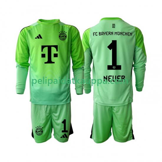 FC Bayern München Neuer 1 Maalivahdin Koti Fanipelipaita (Lasten) 2025-2026 Pitkähihainen