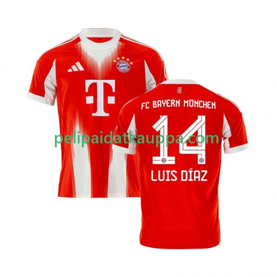 FC Bayern München Luis Diaz 14 Koti Fanipelipaita (Miehet) 2025-2026 Lyhythihainen