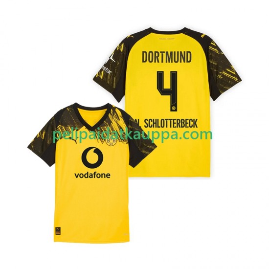 Borussia Dortmund Nico Schlotterbeck 4 Koti Fanipelipaita (Miehet) 2025-2026 Lyhythihainen