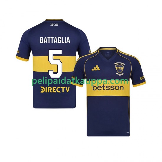 CA Boca Juniors Rodrigo Battaglia 5 Koti Fanipelipaita (Miehet) 2025-2026 Lyhythihainen