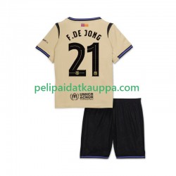 FC Barcelona Frenkie de Jong 21 UCL Vieras Fanipelipaita (Lasten) 2025-2026 Lyhythihainen