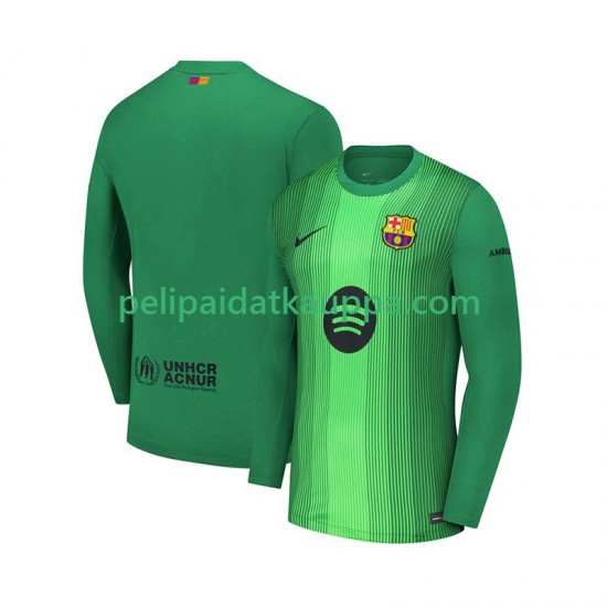 FC Barcelona Maalivahdin Koti Fanipelipaita (Miehet) 2025-2026 Pitkähihainen