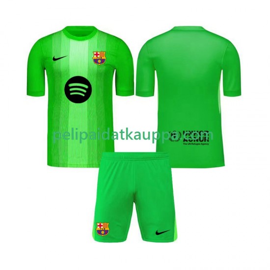 FC Barcelona Maalivahdin Koti Fanipelipaita (Lasten) 2025-2026 Lyhythihainen
