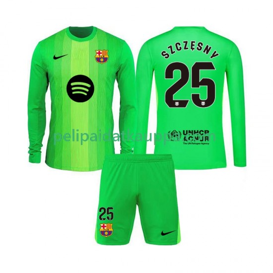 FC Barcelona Szczesny 25 Maalivahdin Koti Fanipelipaita (Lasten) 2025-2026 Pitkähihainen