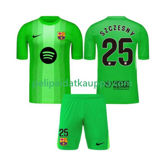 FC Barcelona Szczesny 25 Maalivahdin Koti Fanipelipaita (Lasten) 2025-2026 Lyhythihainen