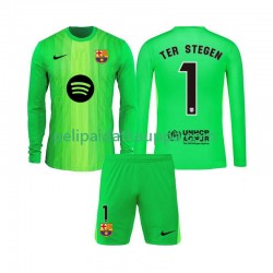FC Barcelona Ter Stegen 1 Maalivahdin Koti Fanipelipaita (Lasten) 2025-2026 Pitkähihainen FC Barcelona Ter Stegen 1 Maalivahdin Koti Fanipelipaita (Lasten) 2025-2026 Pitkähihainen