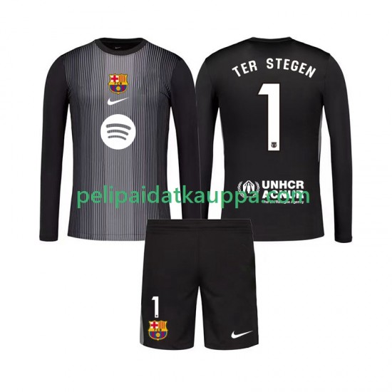 FC Barcelona Ter Stegen 1 Maalivahdin Kolmas Fanipelipaita (Lasten) 2025-2026 Pitkähihainen