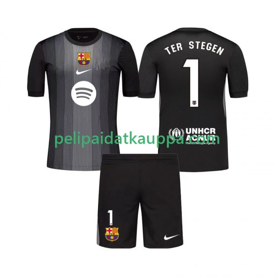 FC Barcelona Ter Stegen 1 Maalivahdin Kolmas Fanipelipaita (Lasten) 2025-2026 Lyhythihainen