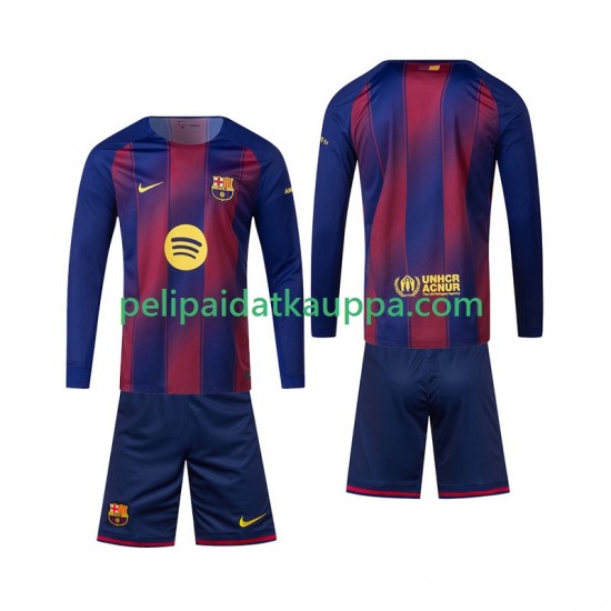 FC Barcelona Koti Fanipelipaita (Lasten) 2025-2026 Pitkähihainen