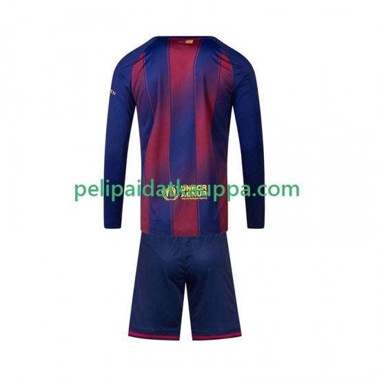 FC Barcelona Koti Fanipelipaita (Lasten) 2025-2026 Pitkähihainen