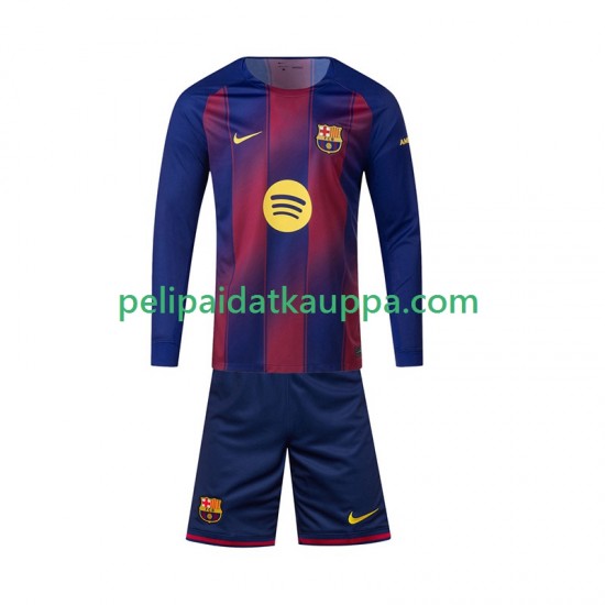 FC Barcelona Koti Fanipelipaita (Lasten) 2025-2026 Pitkähihainen
