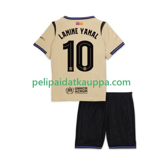 FC Barcelona Lamine Yamal 10 UCL Vieras Fanipelipaita (Lasten) 2025-2026 Lyhythihainen