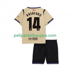FC Barcelona Marcus Rashford 14 UCL Vieras Fanipelipaita (Lasten) 2025-2026 Lyhythihainen